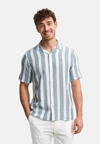 INDICODE JEANS Regular fit Overhemd 'Bravida' in Groen: voorkant