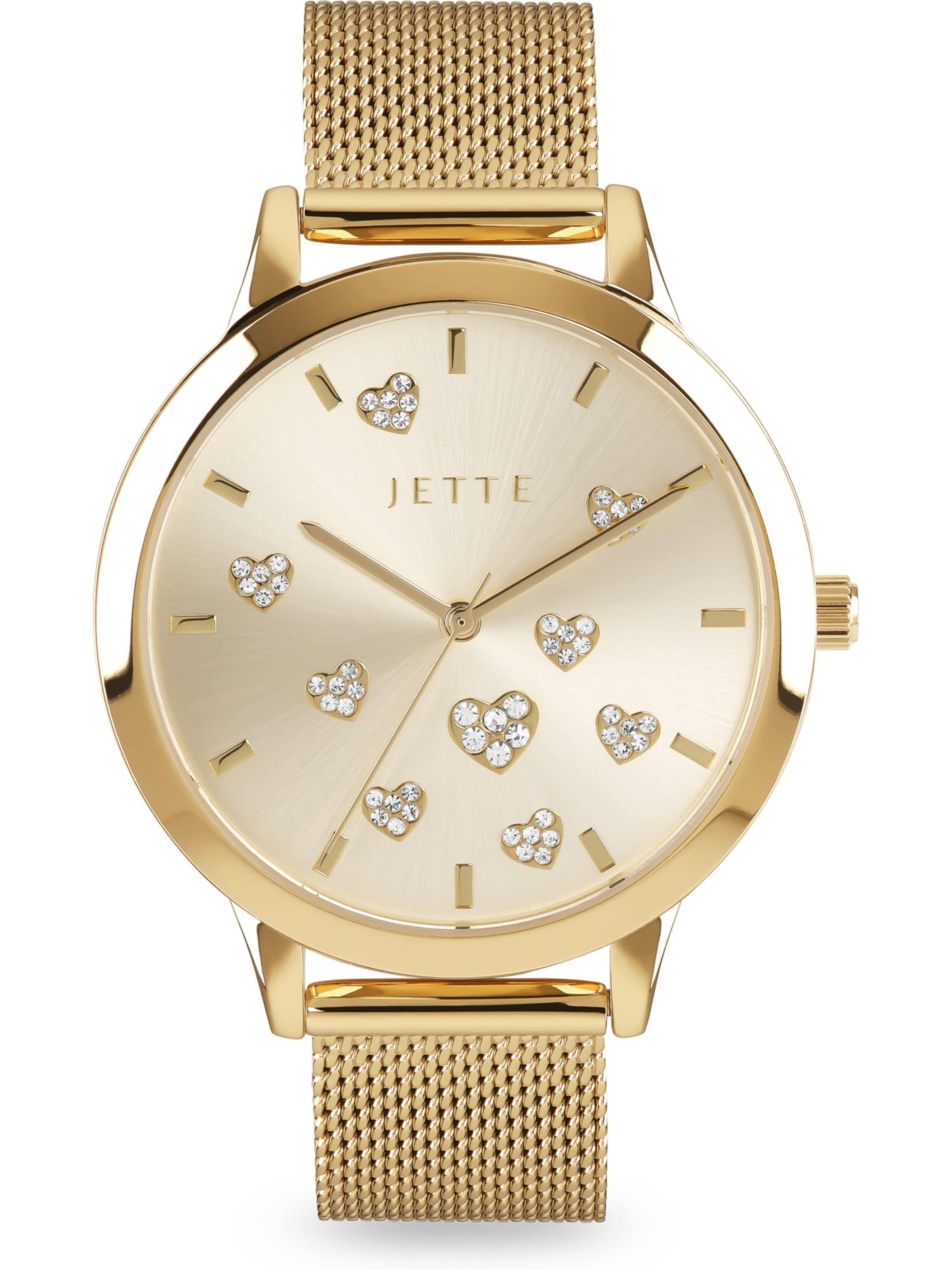 JETTE Uhr in Gold: Vorderseite
