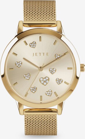 JETTE Analog Watch in Gold: front