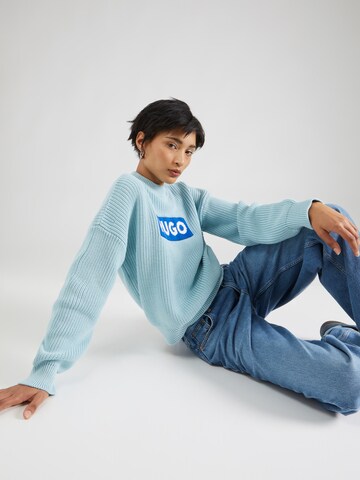 HUGO Sweater 'Sloger' in Blue