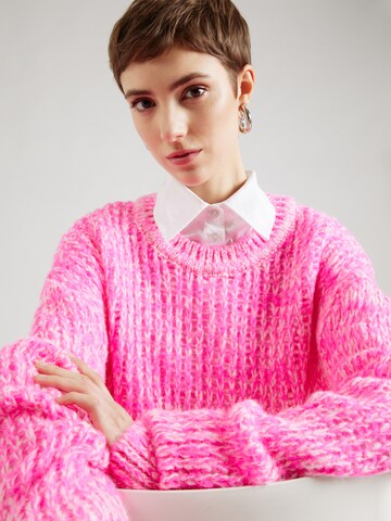 Frogbox Sweter w kolorze różowy