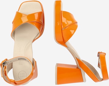 Paul Green Sandali s paščki | oranžna barva