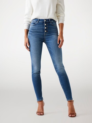 GUESS Skinny Jeans '1981' in Blau: Vorderseite