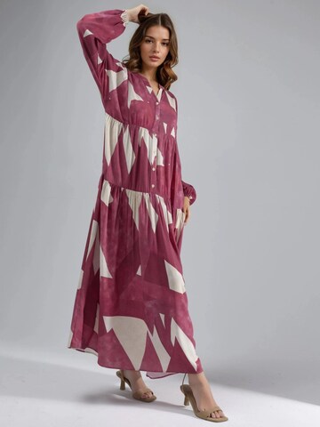 Hiccup Shirt Dress in Red