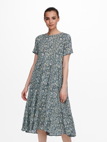 Robe d’été 'Abigail' ONLY en bleu : devant