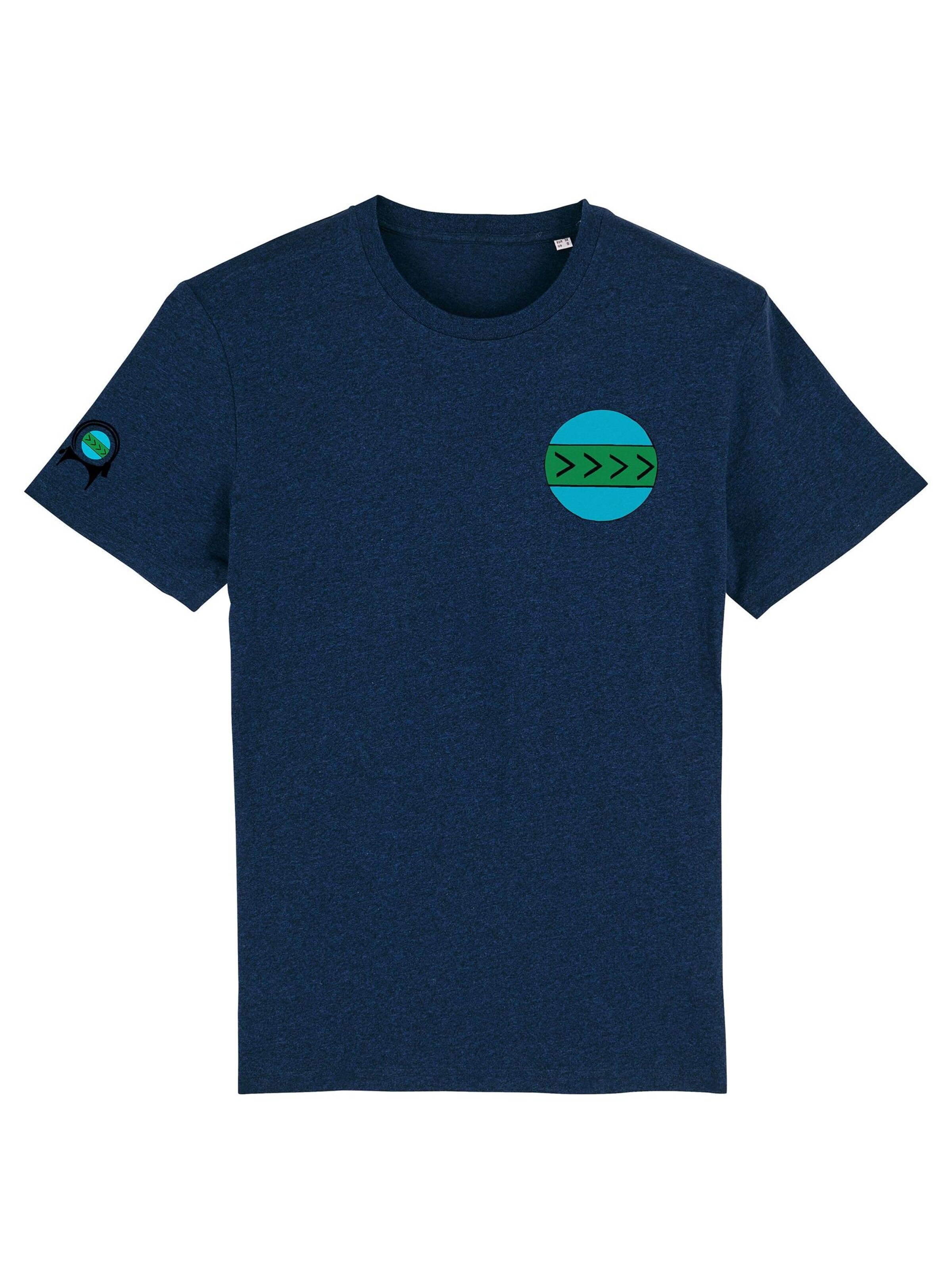 AFROZAN Shirt 'CAPRA-EARTH' in Blue: front