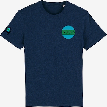 AFROZAN Shirt 'CAPRA-EARTH' in Blue: front