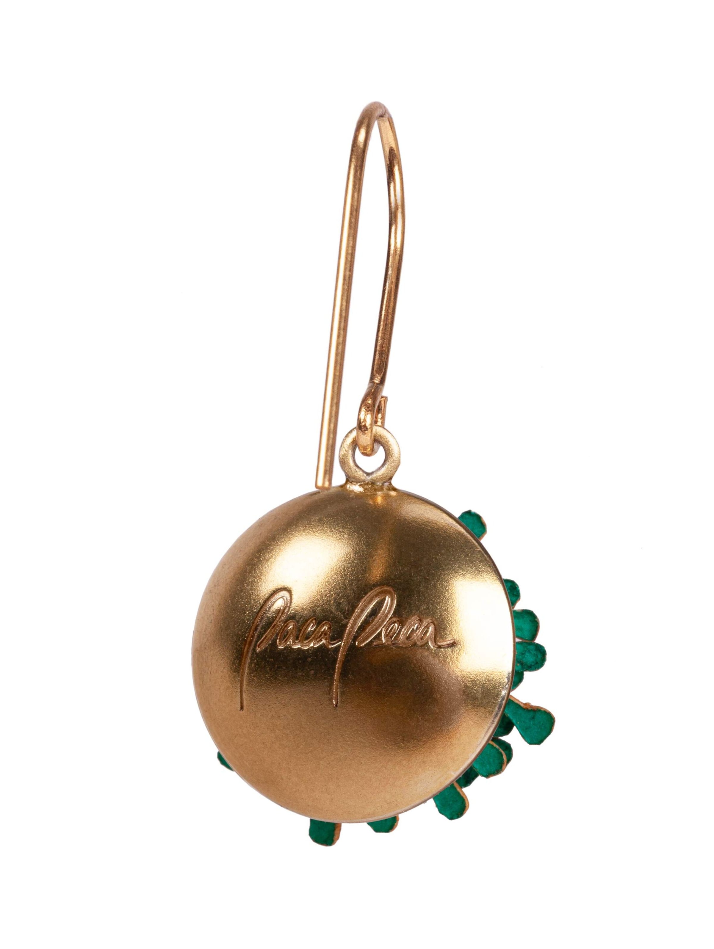 Gretchen Earrings 'Pam Pem' in Green