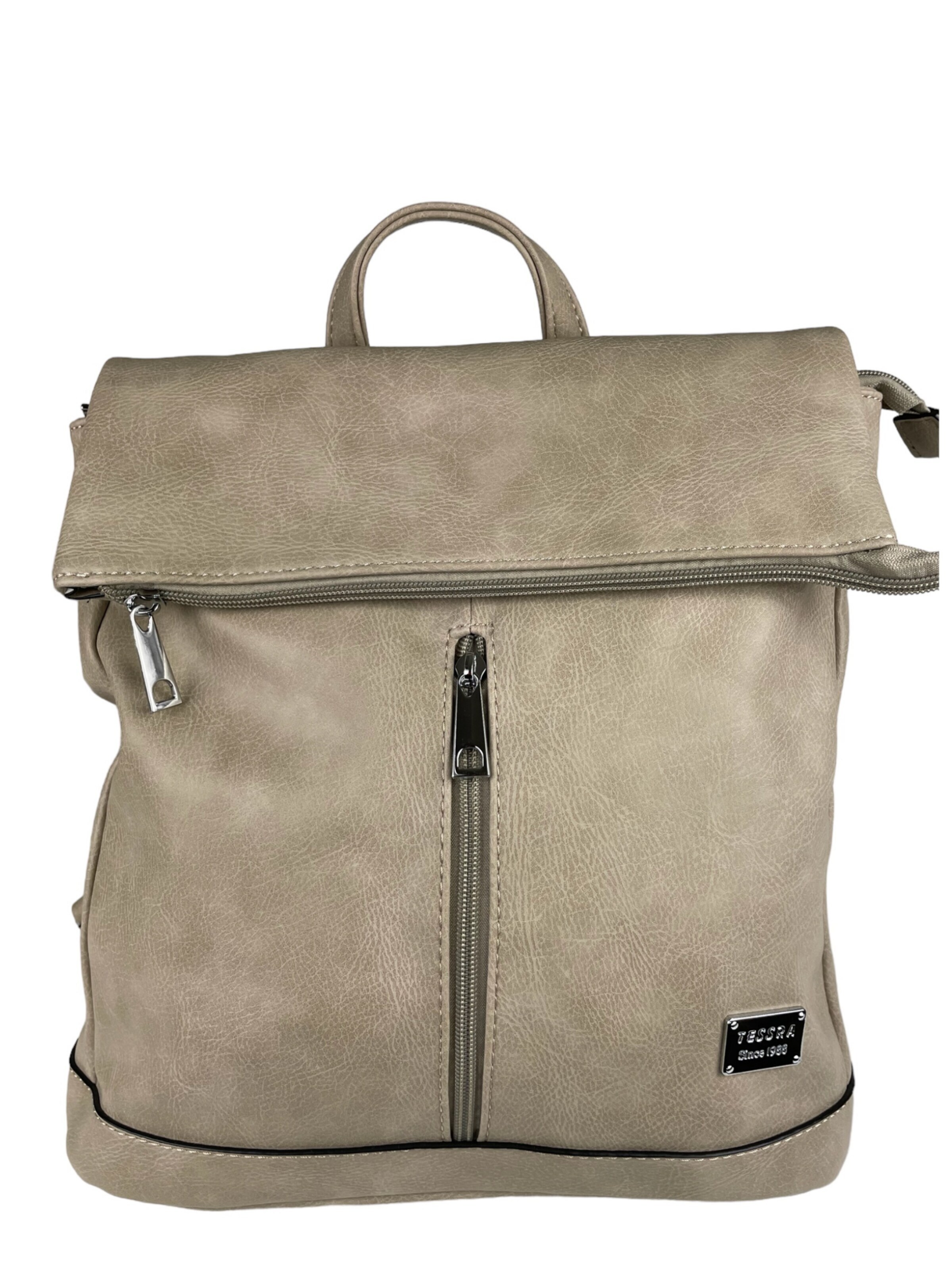 Kumixi Ryggsäck '2in1 Rucksacktasche' i beige: framsida