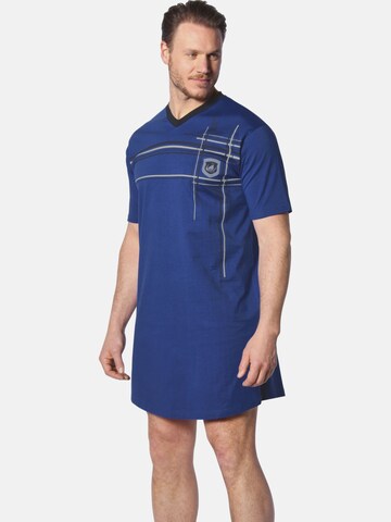 Jan Vanderstorm Pyjama kort 'Alof' in Blauw