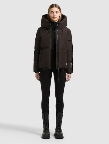 Veste d’hiver 'Audrey2 Matt' khujo en marron