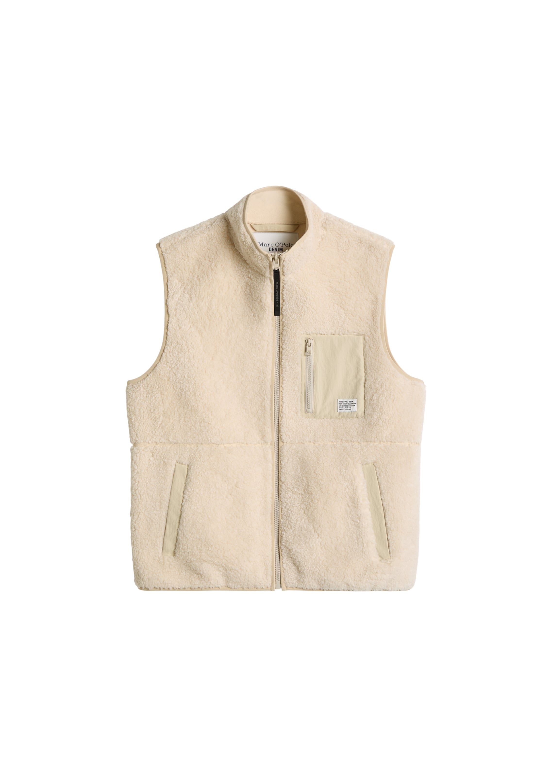 Gilet Marc O'Polo DENIM en beige : devant