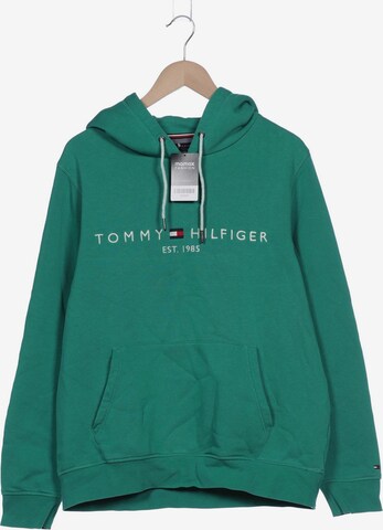TOMMY HILFIGER Sweatshirt & Zip-Up Hoodie in XL in Green: front