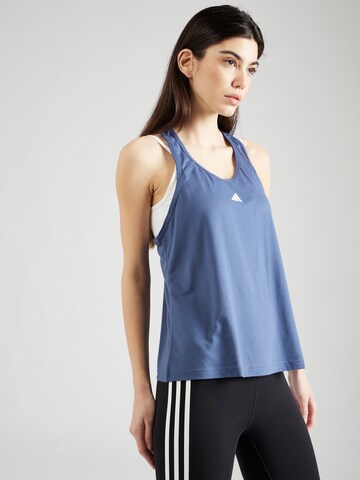 ADIDAS PERFORMANCE Sporttop 'Train Essentials' in Blauw: voorkant