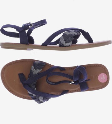 TOMS Sandalen 38 in Blau: predná strana