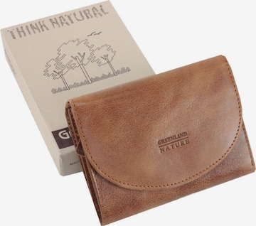 Greenland Nature Wallet in Brown: front