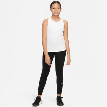 NIKE Skinny Sportbroek 'ONE' in Zwart