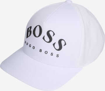 Casquette BOSS Orange en blanc : devant