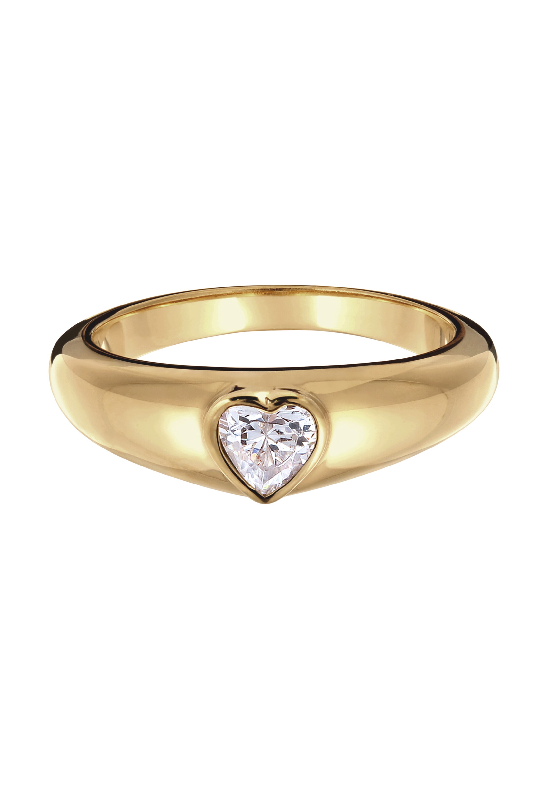 ELLI Ring 'Herz' in Gold