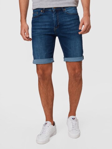 Coupe slim Jean Trendyol en bleu : devant