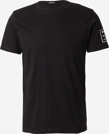 REPLAY Shirt in Zwart: voorkant