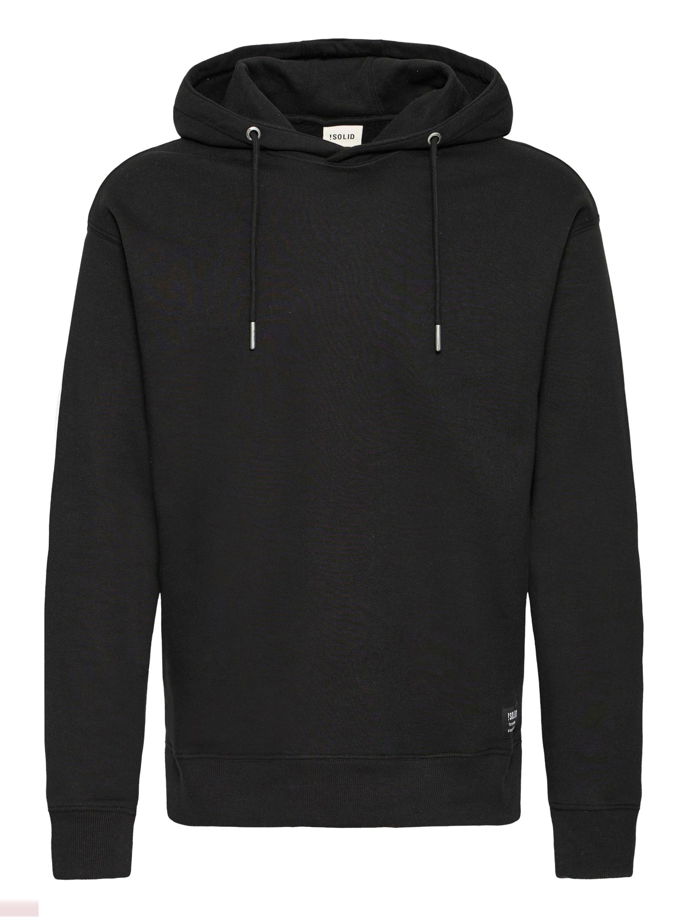 !Solid Kapuzenpullover ' SDDIX ' in Schwarz: Vorderseite