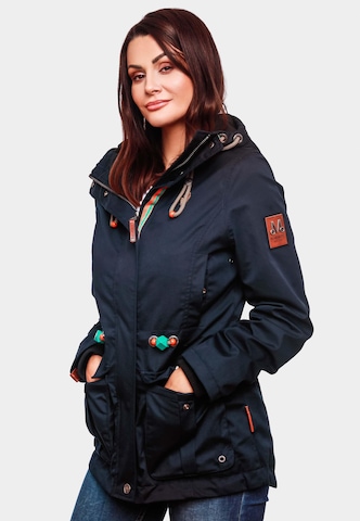 MARIKOO Between-Season Jacket 'Babetaa' in Blue: front