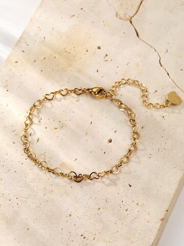 Braccialetto 'Multi Hearts' di Hey Happiness in oro
