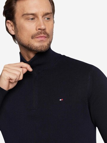 TOMMY HILFIGER Trui 'PIMA ORG CTN CASHMER MW0MW28049' in Blauw