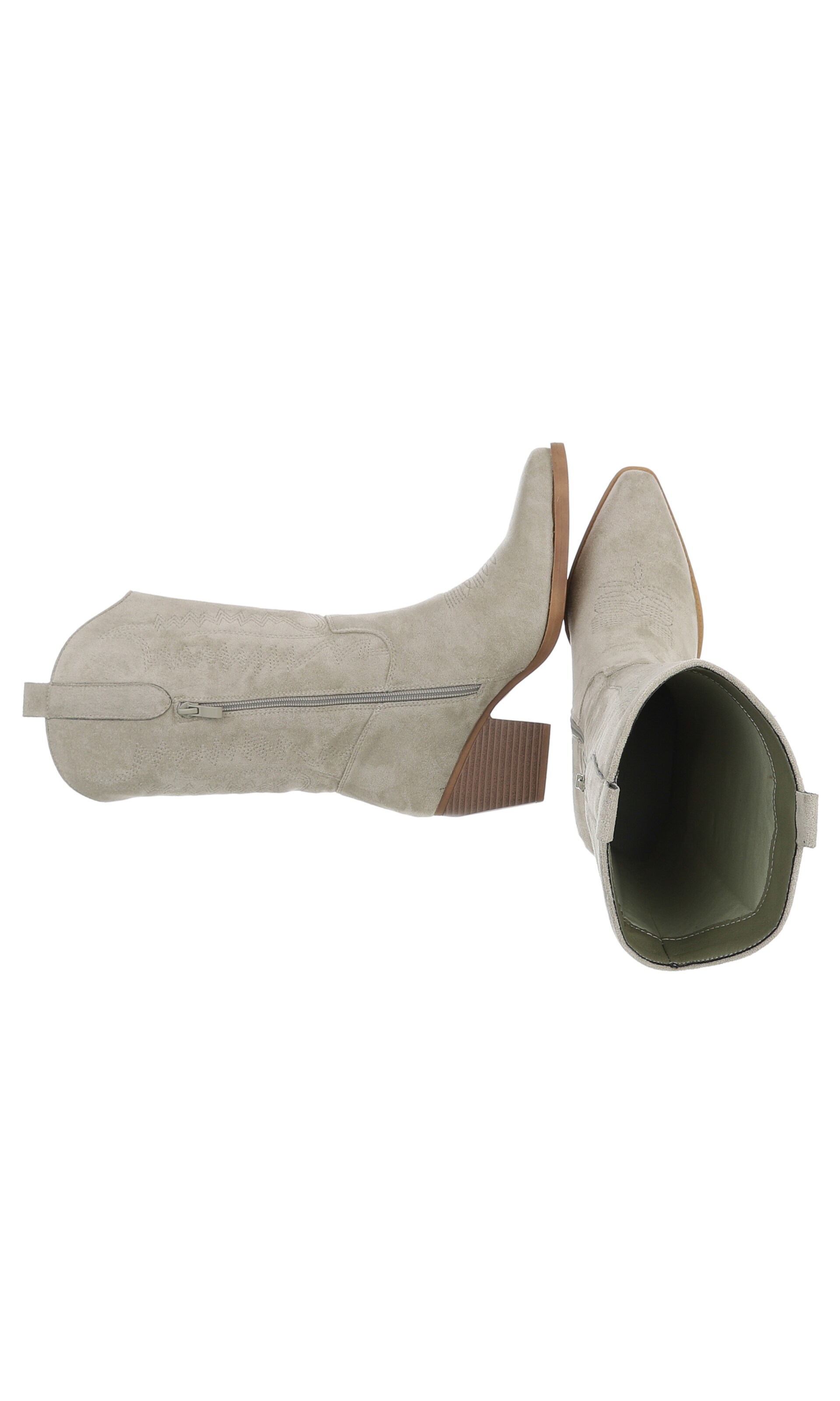 Ital-Design Cowboy Boots in Green