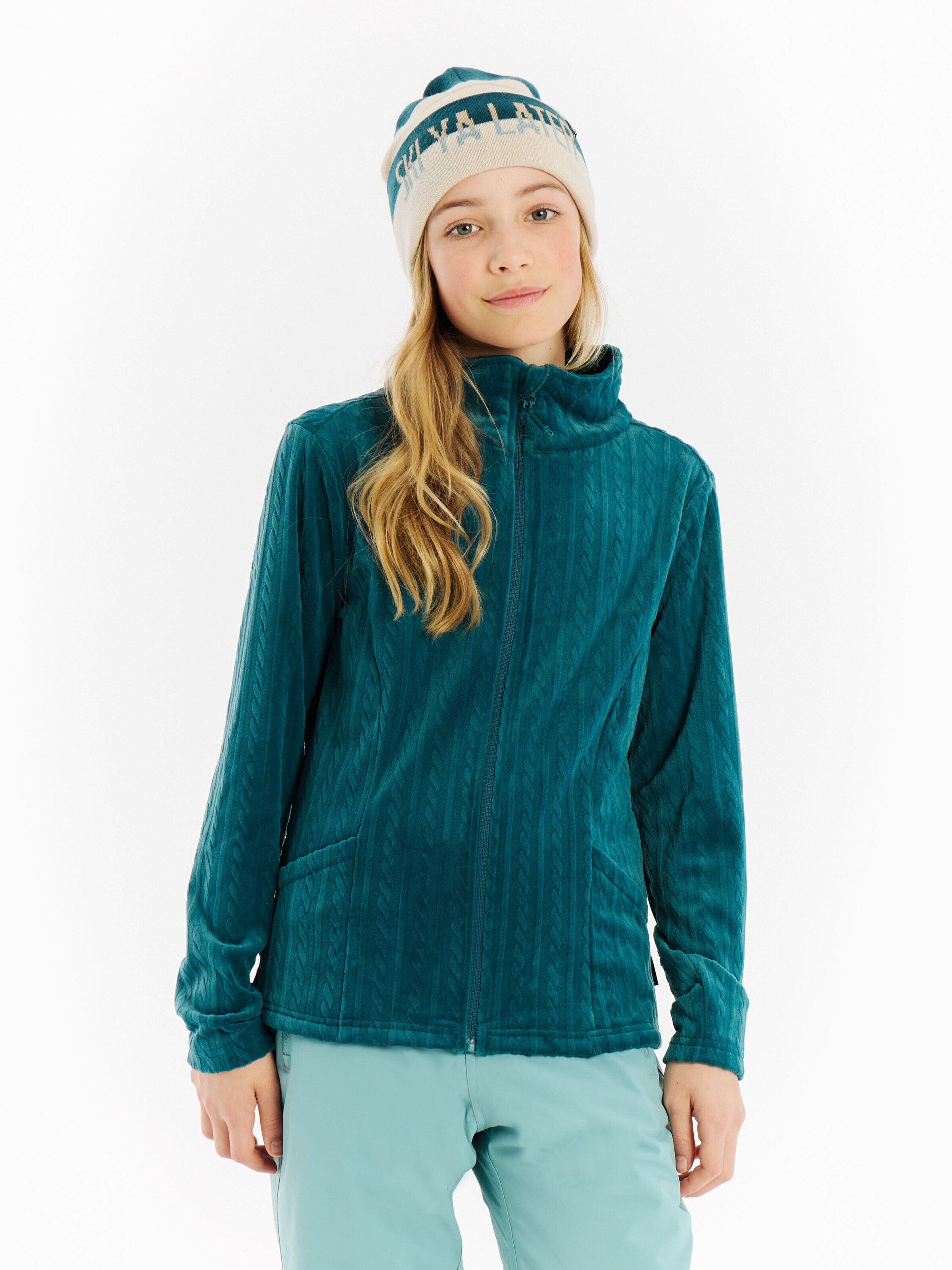 PROTEST Sportief sweatvest 'PRTEileen JR' in Blauw: voorkant