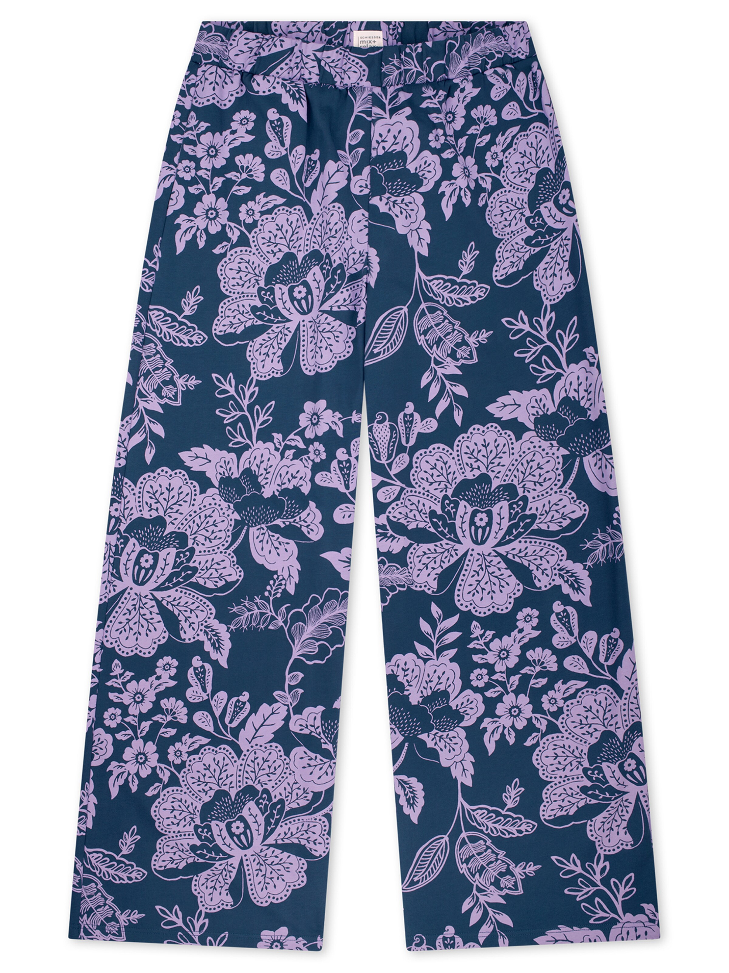SCHIESSER Pajama Pants ' Mix & Relax ' in Blue: front