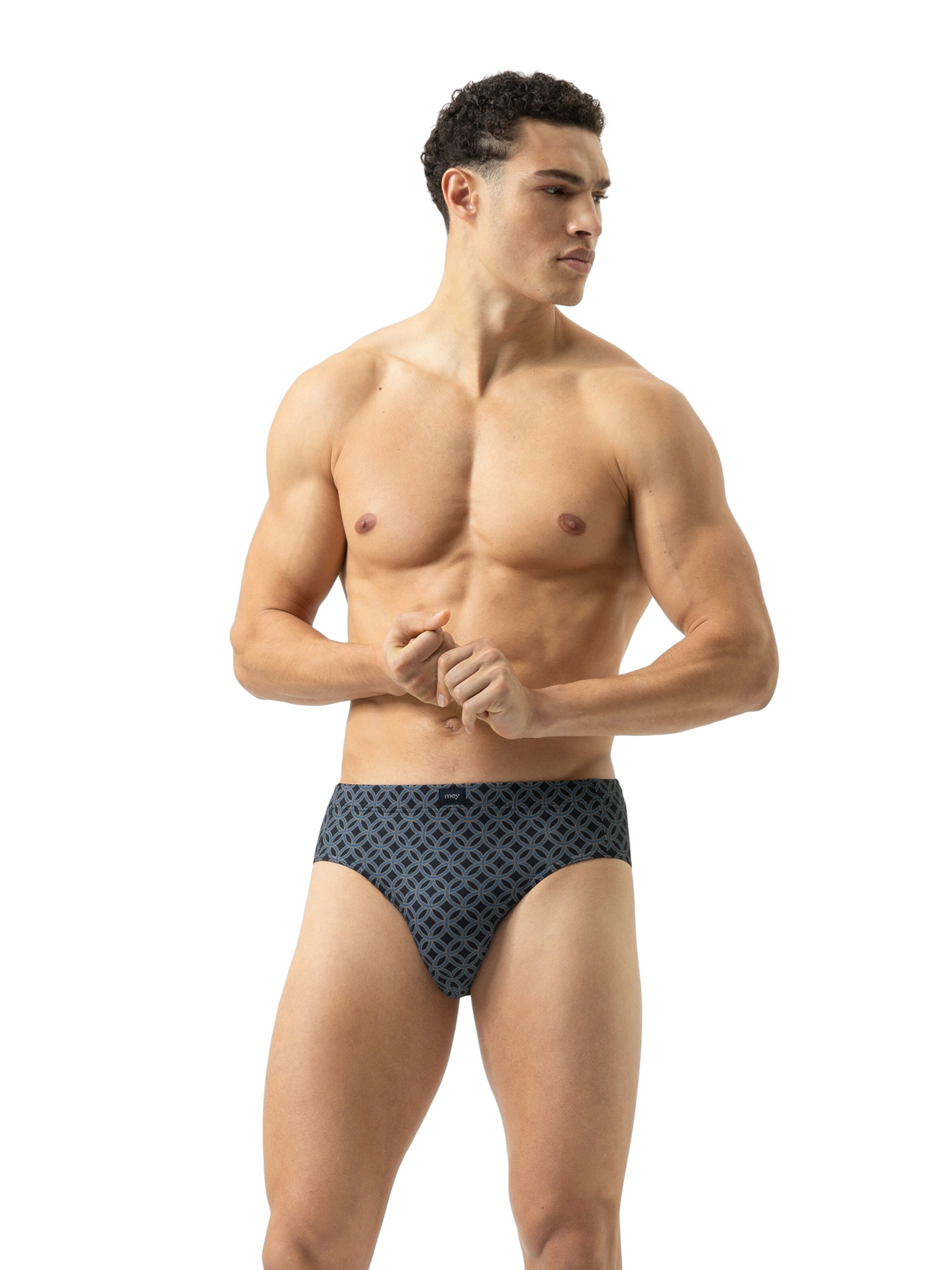 Mey Slip 'Regular Circle' in Blauw: voorkant