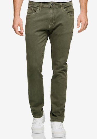 INDICODE Regular Jeans in Green: front