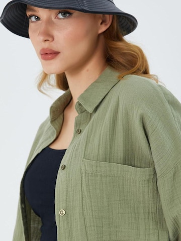 Camicia da donna di MixRay in verde