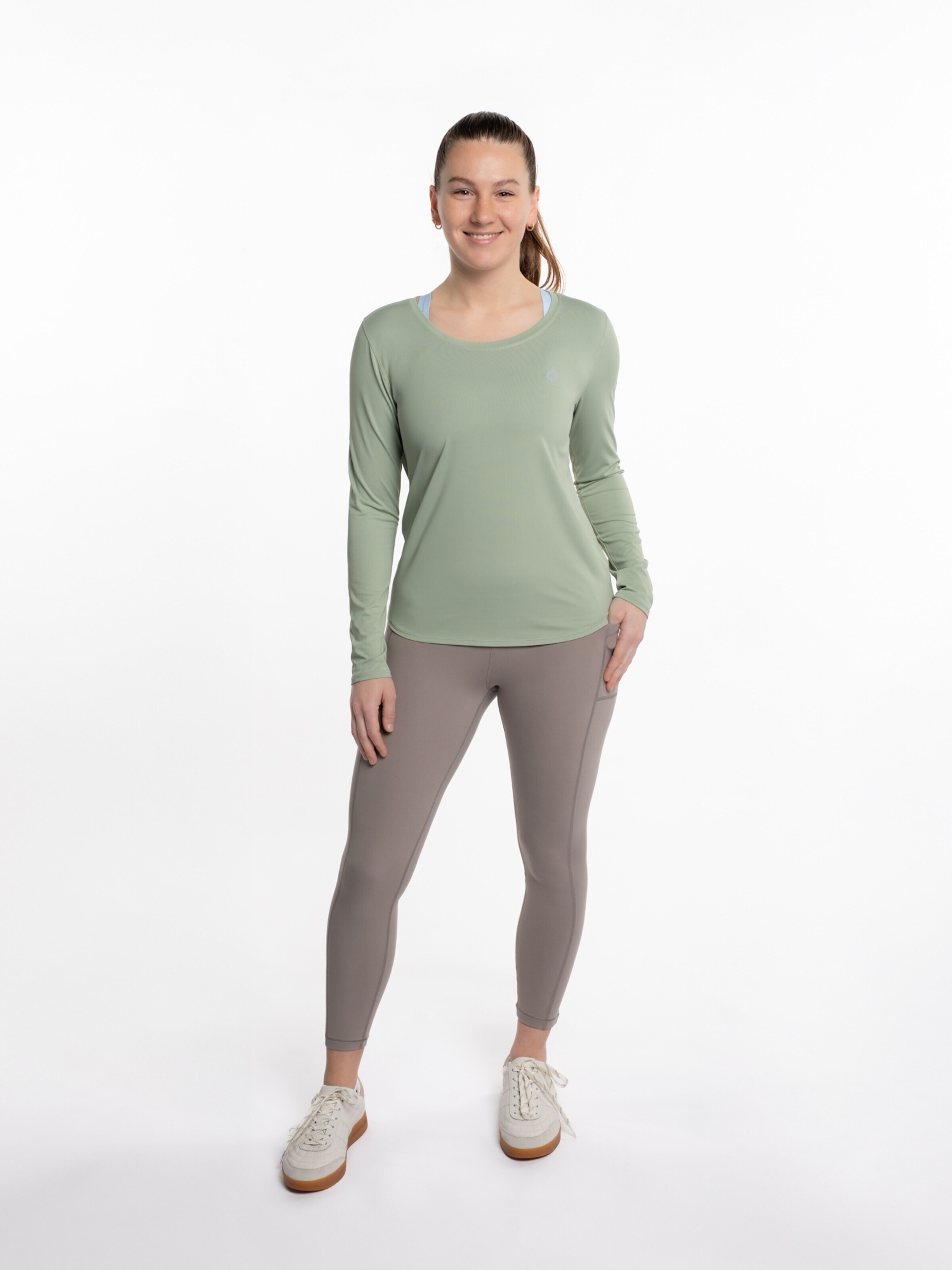 mymotus Funkční tričko 'mymotus®, ladies longsleeve with reflective details' – zelená