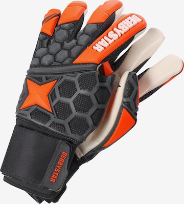 DERBYSTAR Athletic Gloves 'Hexasoft Pro II' in Grey: front