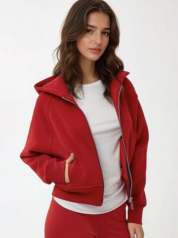 Sweat-shirt 'Kapuzenpullover' Hiccup en rouge