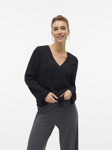 VERO MODA Blouse 'RONJA' in Zwart: voorkant