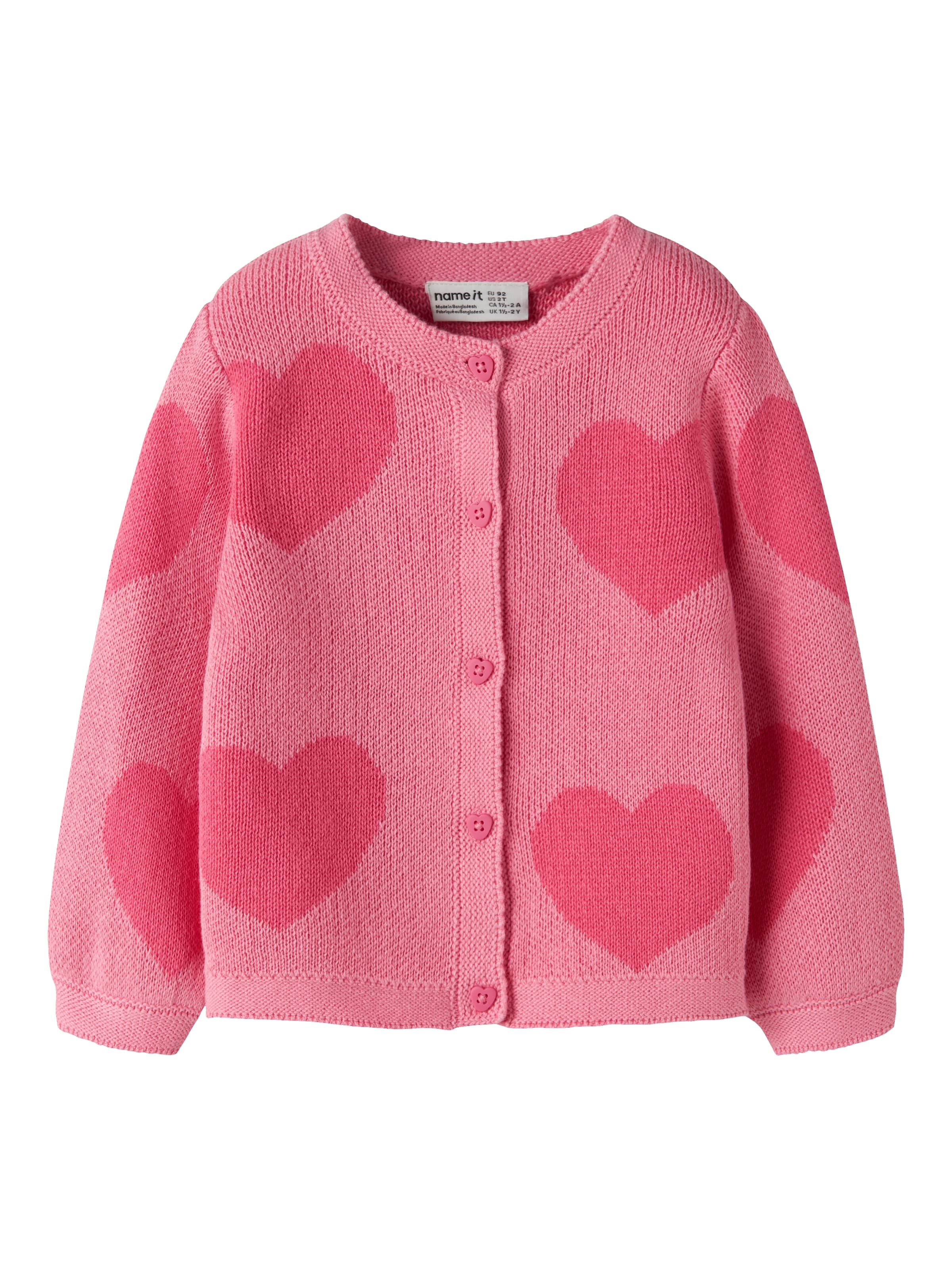 NAME IT Knit Cardigan in Pink: front