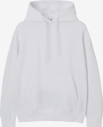 Sweat-shirt Pull&Bear en blanc : devant