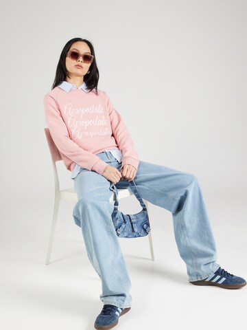 AÉROPOSTALE Sweatshirt in Pink