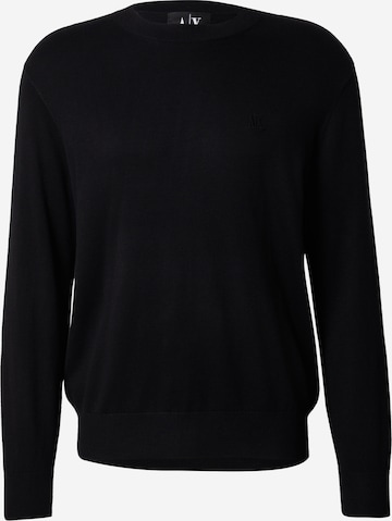 ARMANI EXCHANGE - Jersey en negro: frente