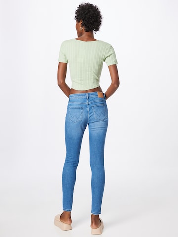 WRANGLER Skinny Džíny – modrá