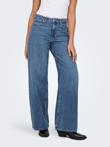 Wide Leg Jean 'ONLSilky' ONLY en bleu : devant