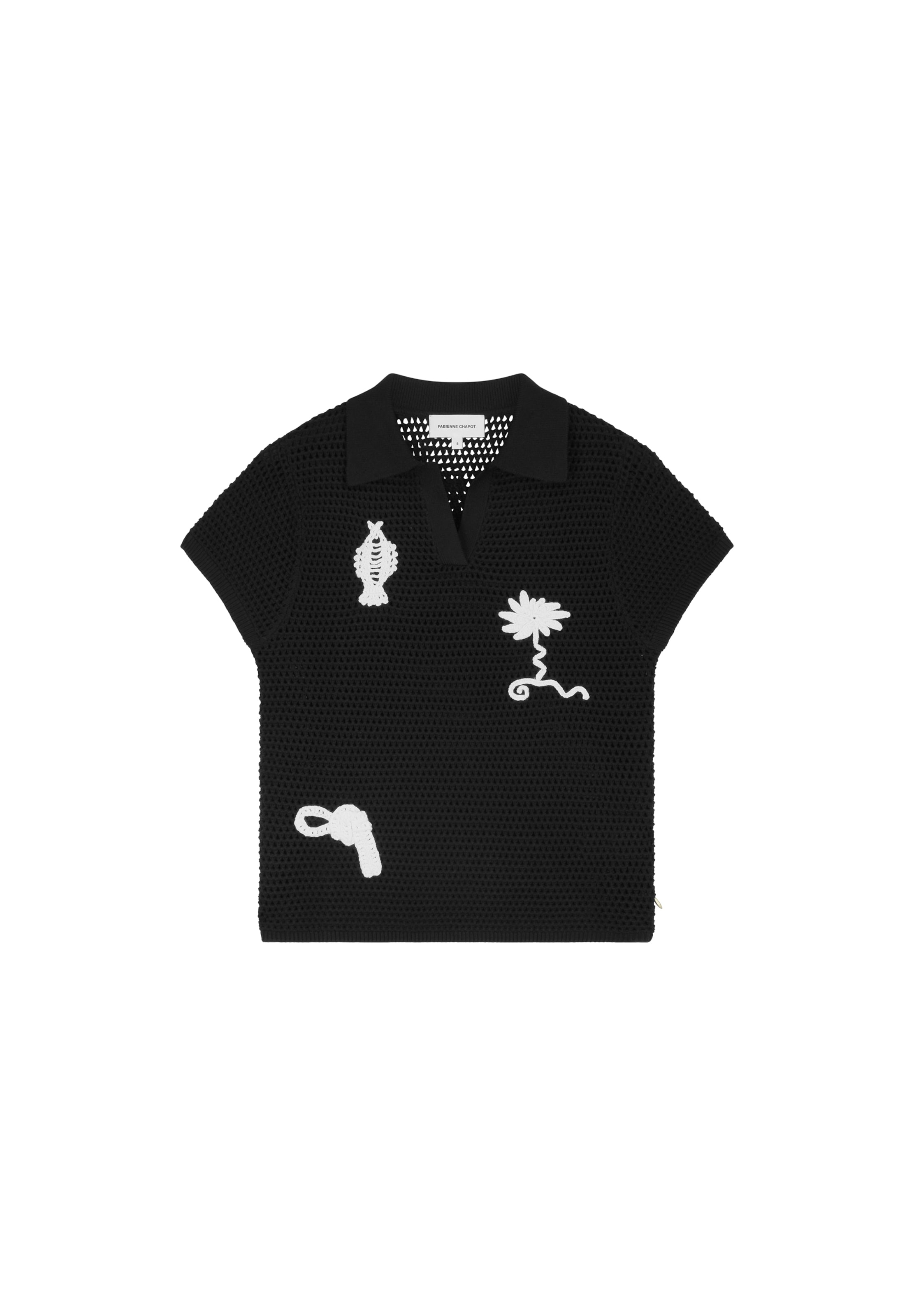 Fabienne Chapot Pullover in schwarz / weiß, Produktansicht