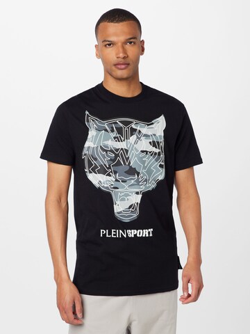 T-Shirt Plein Sport en noir : devant