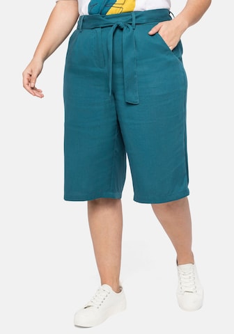 SHEEGO Regular Pants in Blue: front