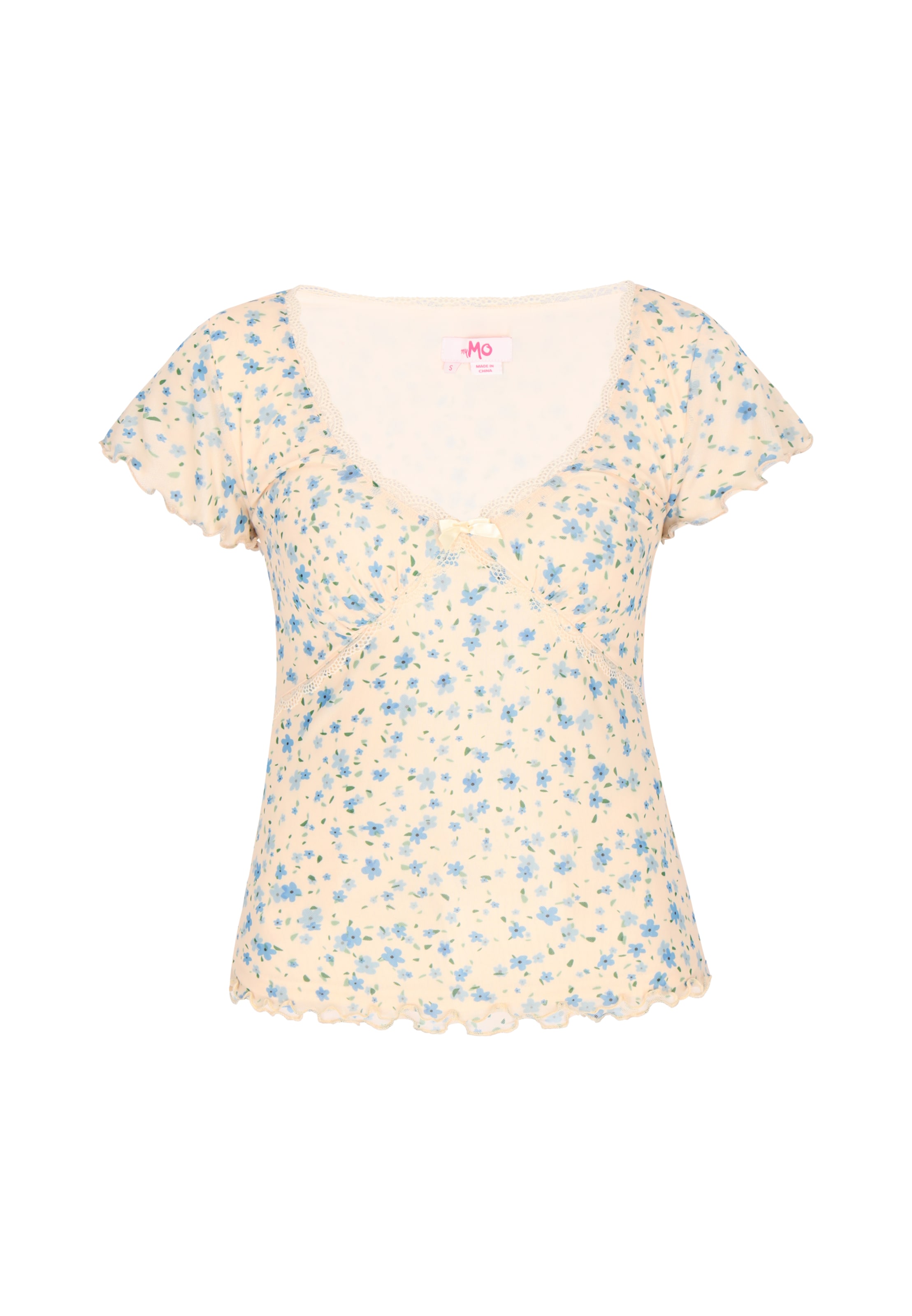 MYMO Blouse in Beige: voorkant