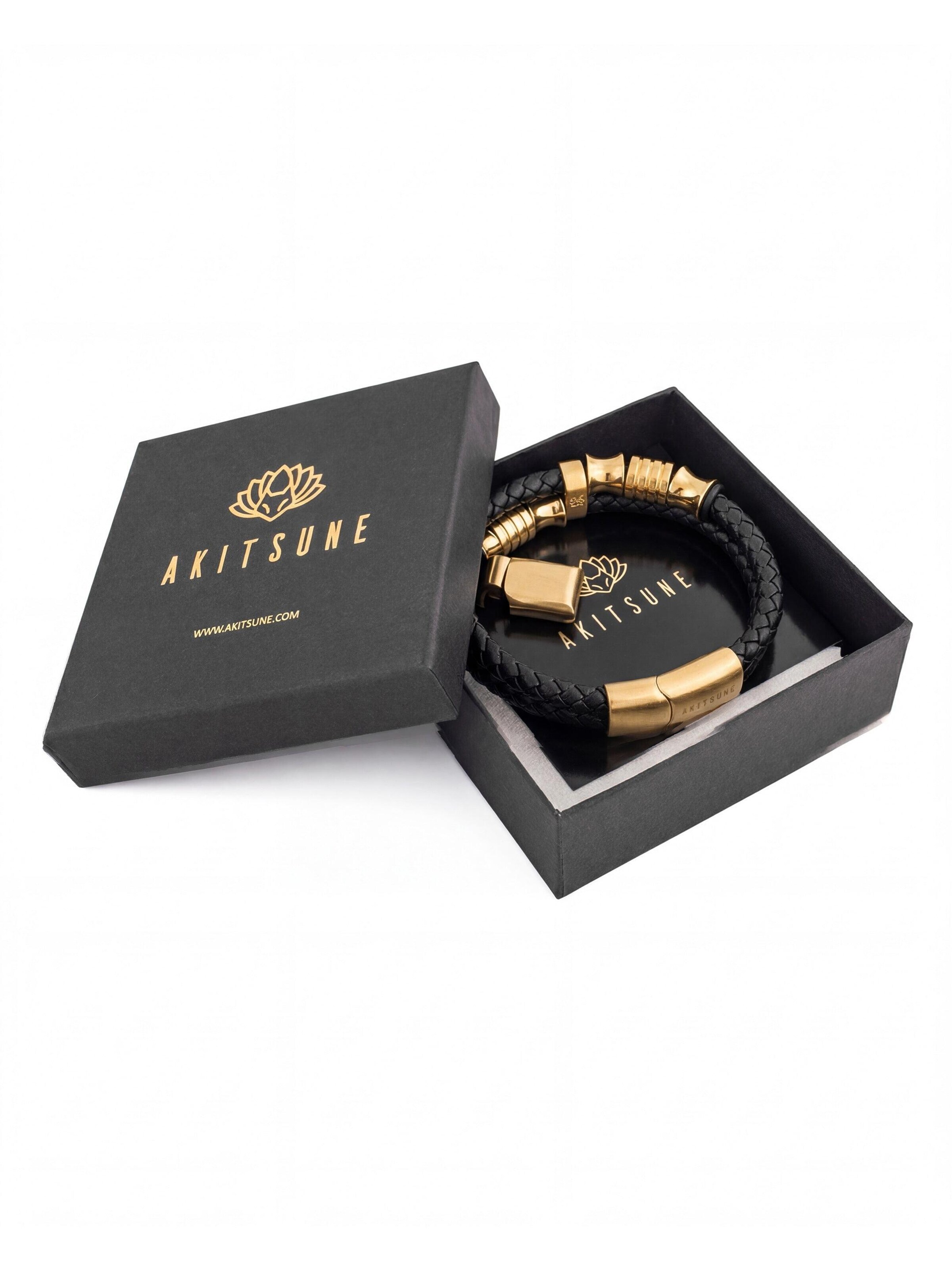 Akitsune Armband 'Gracilitas'‌‌‌‌‌‌ in Schwarz